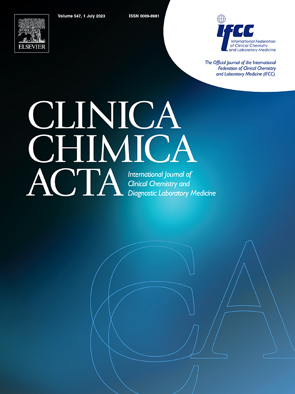 Go to journal home page - Clinica Chimica Acta